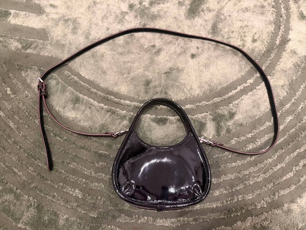 Coachtopia Mini Ergo Bag in Black Patent Leather
